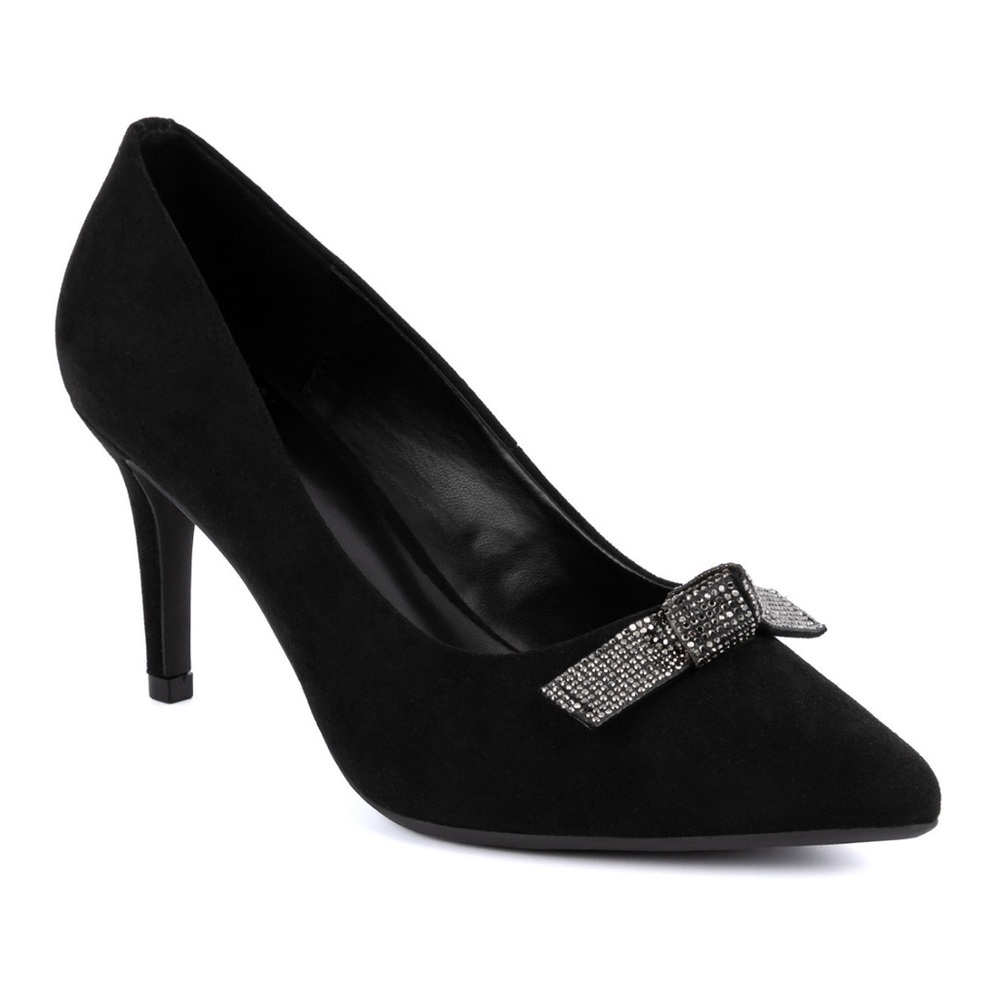 Jones New York Women's Bennami Embellished Bow Dress Pumps- Size 7.5